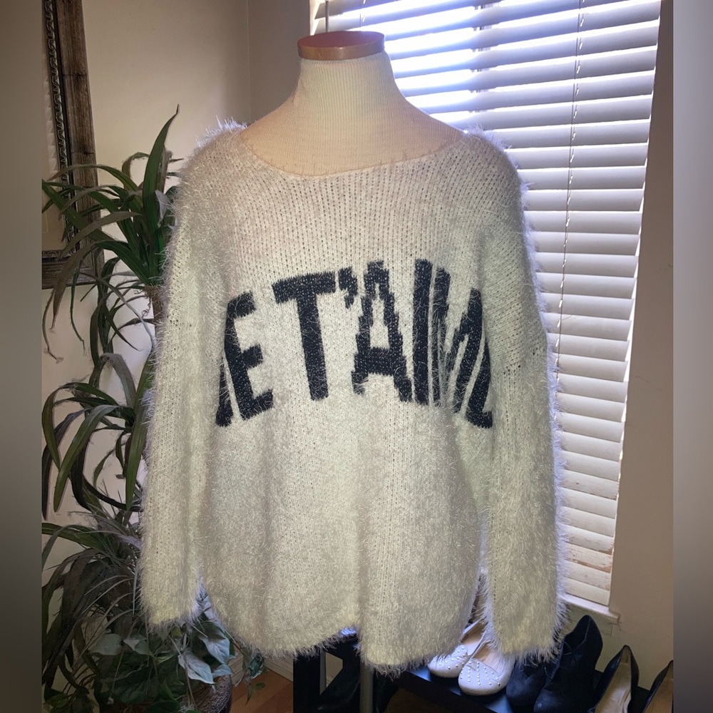 COPY - Soft oversized French sweater large